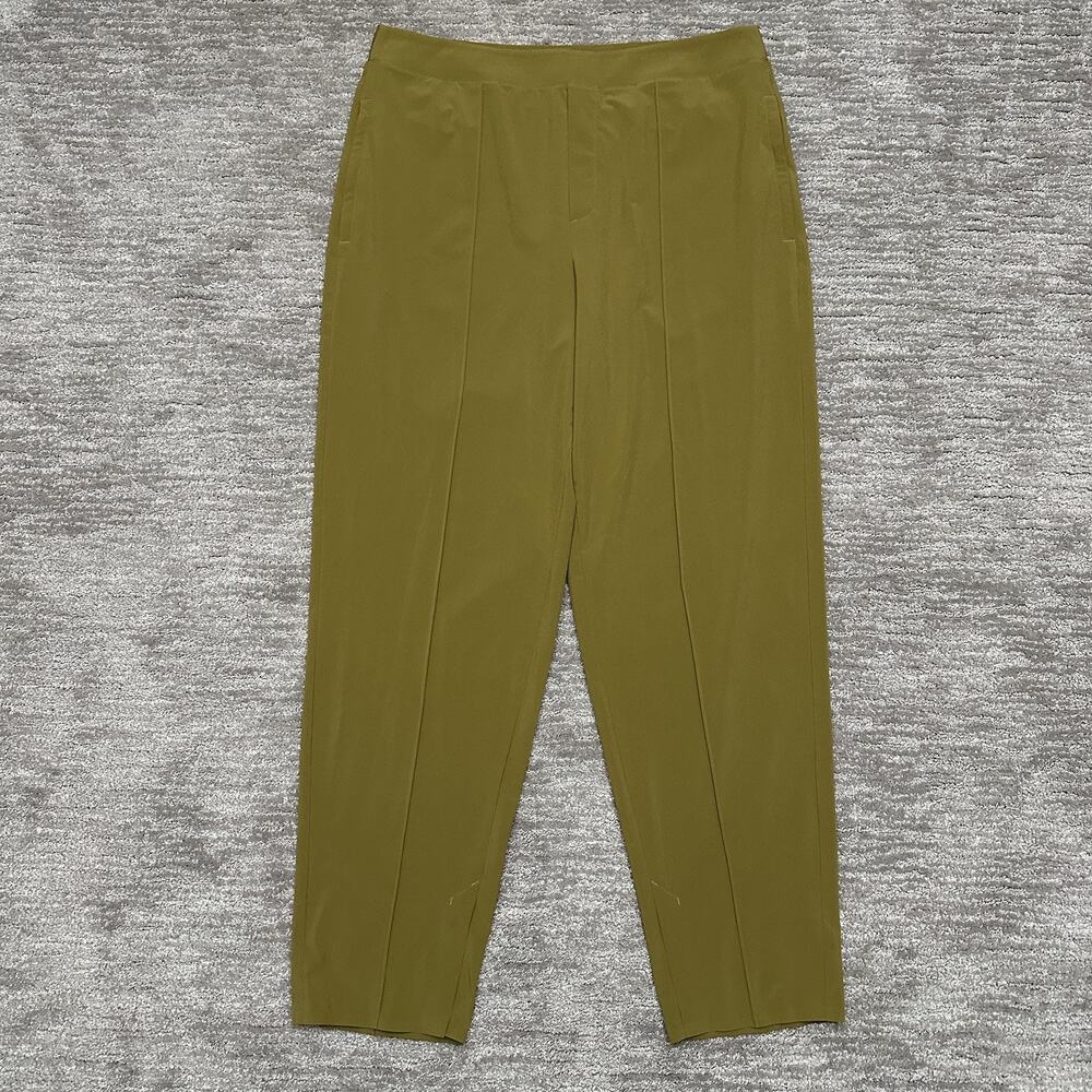 Athleta Pants Womens 14 Green Vienna Sun Pant Tapered Ankle Travel Work
